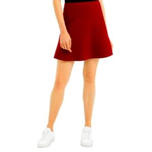 Theory red knit skirt, S. Stretchy and flattering on the hips. 95% wool/5% poly.
